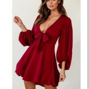 SELFIE LESLIE-Small red dress NWT